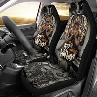 52th Anniversary Of Hiphop Celebration Car Seat Cover with Praying Angel Graphic and Urban Graffiti Background - Wonder Print Shop