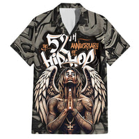 52th Anniversary Of Hiphop Celebration Hawaiian Shirt with Praying Angel Graphic and Urban Graffiti Background - Wonder Print Shop