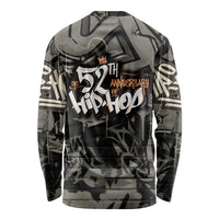 52th Anniversary Of Hiphop Celebration Long Sleeve Shirt with Praying Angel Graphic and Urban Graffiti Background - Wonder Print Shop