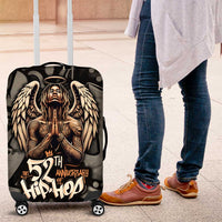52th Anniversary Of Hiphop Celebration Luggage Cover with Praying Angel Graphic and Urban Graffiti Background - Wonder Print Shop