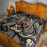 52th Anniversary Of Hiphop Celebration Quilt with Praying Angel Graphic and Urban Graffiti Background - Wonder Print Shop