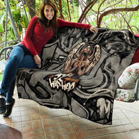 52th Anniversary Of Hiphop Celebration Quilt with Praying Angel Graphic and Urban Graffiti Background - Wonder Print Shop