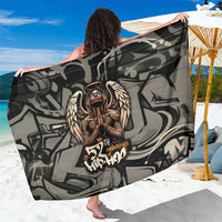 52th Anniversary Of Hiphop Celebration Sarong with Praying Angel Graphic and Urban Graffiti Background - Wonder Print Shop