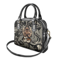 52th Anniversary Of Hiphop Celebration Shoulder Handbag with Praying Angel Graphic and Urban Graffiti Background - Wonder Print Shop