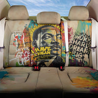Martin Luther King Graffiti Style Graphic Back Car Seat Cover with Colorful Spray Paint Quotes and Crown Detail - Wonder Print Shop