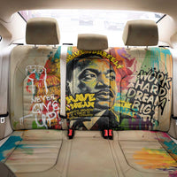 Martin Luther King Graffiti Style Graphic Back Car Seat Cover with Colorful Spray Paint Quotes and Crown Detail - Wonder Print Shop