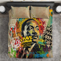 Martin Luther King Graffiti Style Graphic Bedding Set with Colorful Spray Paint Quotes and Crown Detail - Wonder Print Shop