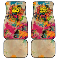 Martin Luther King Graffiti Style Graphic Car Mats with Colorful Spray Paint Quotes and Crown Detail - Wonder Print Shop