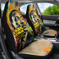 Martin Luther King Graffiti Style Graphic Car Seat Cover with Colorful Spray Paint Quotes and Crown Detail - Wonder Print Shop