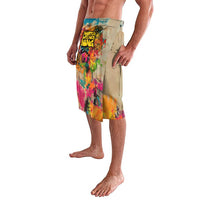 Martin Luther King Graffiti Style Graphic Lavalava with Colorful Spray Paint Quotes and Crown Detail - Wonder Print Shop