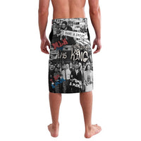 Martin Luther King Day Tribute Lavalava Civil Rights Collage and Classic American Street Graffiti Colors - Wonder Print Shop