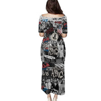 Martin Luther King Day Tribute Puletasi Civil Rights Collage and Classic American Street Graffiti Colors - Wonder Print Shop