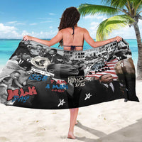Martin Luther King Day Tribute Sarong Civil Rights Collage and Classic American Street Graffiti Colors - Wonder Print Shop