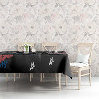 Martin Luther King Day Tribute Tablecloth Civil Rights Collage and Classic American Street Graffiti Colors - Wonder Print Shop