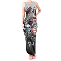 Martin Luther King Day Tribute Tank Maxi Dress Civil Rights Collage and Classic American Street Graffiti Colors - Wonder Print Shop