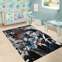 Malcolm X Area Rug Quotes Dates and Black History Activist Theme - Wonder Print Shop