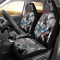 Malcolm X Car Seat Cover Quotes Dates and Black History Activist Theme - Wonder Print Shop