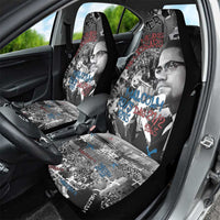 Malcolm X Car Seat Cover Quotes Dates and Black History Activist Theme - Wonder Print Shop