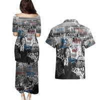 Malcolm X Couples Matching Puletasi and Hawaiian Shirt Quotes Dates and Black History Activist Theme - Wonder Print Shop