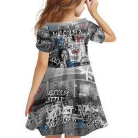 Malcolm X Family Matching Summer Maxi Dress and Hawaiian Shirt Quotes Dates and Black History Activist Theme - Wonder Print Shop