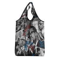 Malcolm X Grocery Bag Quotes Dates and Black History Activist Theme - Wonder Print Shop