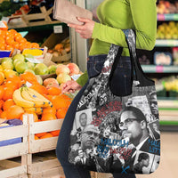 Malcolm X Grocery Bag Quotes Dates and Black History Activist Theme - Wonder Print Shop