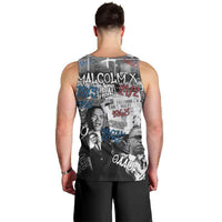 Malcolm X Men Tank Top Quotes Dates and Black History Activist Theme - Wonder Print Shop