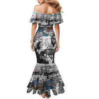 Malcolm X Mermaid Dress Quotes Dates and Black History Activist Theme - Wonder Print Shop