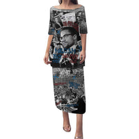 Malcolm X Puletasi Quotes Dates and Black History Activist Theme - Wonder Print Shop