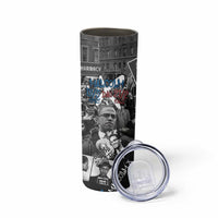 Malcolm X Skinny Tumbler Quotes Dates and Black History Activist Theme - Wonder Print Shop