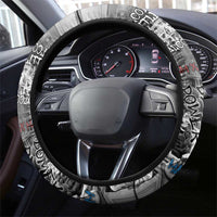 Malcolm X Steering Wheel Cover Quotes Dates and Black History Activist Theme - Wonder Print Shop