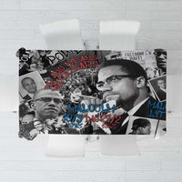 Malcolm X Tablecloth Quotes Dates and Black History Activist Theme - Wonder Print Shop
