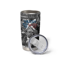 Malcolm X Tumbler Cup Quotes Dates and Black History Activist Theme - Wonder Print Shop