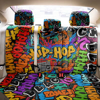 Hip Hop Graffiti Style Back Car Seat Cover Black Melanin Text and Urban Street Art Design - Wonder Print Shop