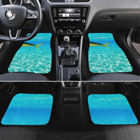 Mahi Mahi Fishing Customize Name Car Mats Underwater Blue Background in Tropical Ocean Scene - Wonder Print Shop