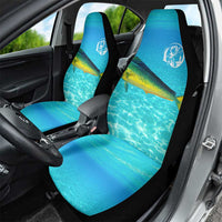 Mahi Mahi  Fishing Customize Name Car Seat Cover Underwater Blue Background in Tropical Ocean Scene - Wonder Print Shop