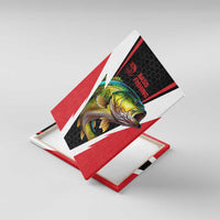 Bass Fishing Personalized Canvas Wall Art Bold Red and Black Lightning Pattern and Honeycomb Background - Wonder Print Shop
