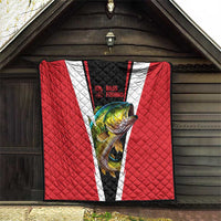 Bass Fishing Personalized Quilt Bold Red and Black Lightning Pattern and Honeycomb Background - Wonder Print Shop