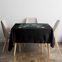 Largemouth Bass Fishing Scale Customize Name Tablecloth Aggressive Bass Scaled Texture and Black Sporty - Wonder Print Shop