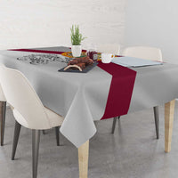 Florida State Flag Fishing Tablecloth Hook and Fish Sketch Graphic in Red and White Design - Wonder Print Shop