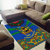 Indigenous Regions of Panama Embera-Wounaan Area Rug Frog Graphic and Indigenous Pattern Guardians of the Forest - Wonder Print Shop