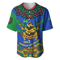 Indigenous Regions of Panama Embera-Wounaan Baseball Jersey Frog Graphic and Indigenous Pattern Guardians of the Forest - Wonder Print Shop