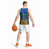 Indigenous Regions of Panama Embera-Wounaan Basketball Jersey Frog Graphic and Indigenous Pattern Guardians of the Forest - Wonder Print Shop