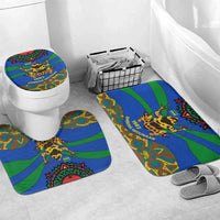 Indigenous Regions of Panama Embera-Wounaan Bathroom Set Frog Graphic and Indigenous Pattern Guardians of the Forest - Wonder Print Shop