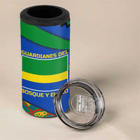 Indigenous Regions of Panama Embera-Wounaan 4 in 1 Can Cooler Tumbler Frog Graphic and Indigenous Pattern Guardians of the Forest - Wonder Print Shop
