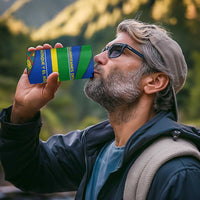 Indigenous Regions of Panama Embera-Wounaan 4 in 1 Can Cooler Tumbler Frog Graphic and Indigenous Pattern Guardians of the Forest - Wonder Print Shop