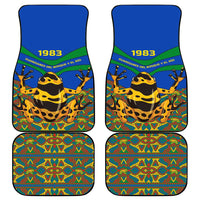 Indigenous Regions of Panama Embera-Wounaan Car Mats Frog Graphic and Indigenous Pattern Guardians of the Forest - Wonder Print Shop