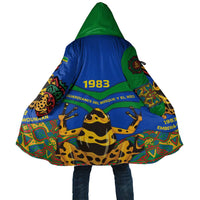 Indigenous Regions of Panama Embera-Wounaan Cloak Frog Graphic and Indigenous Pattern Guardians of the Forest - Wonder Print Shop