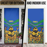 Indigenous Regions of Panama Embera-Wounaan Door Cover Frog Graphic and Indigenous Pattern Guardians of the Forest - Wonder Print Shop