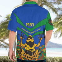 Indigenous Regions of Panama Embera-Wounaan Hawaiian Shirt Frog Graphic and Indigenous Pattern Guardians of the Forest - Wonder Print Shop